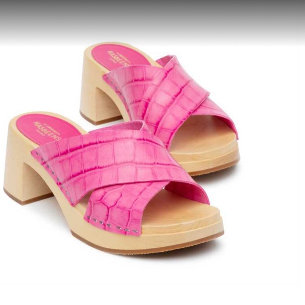 Swedish Hasbeens Anette High Clogs